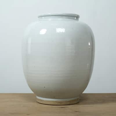 14" High Clara Vase with Unglazed Base