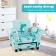 preview thumbnail 4 of 6, Gymax Kids Upholstered Sofa w/Cute Patterns Footstool Ergonomic