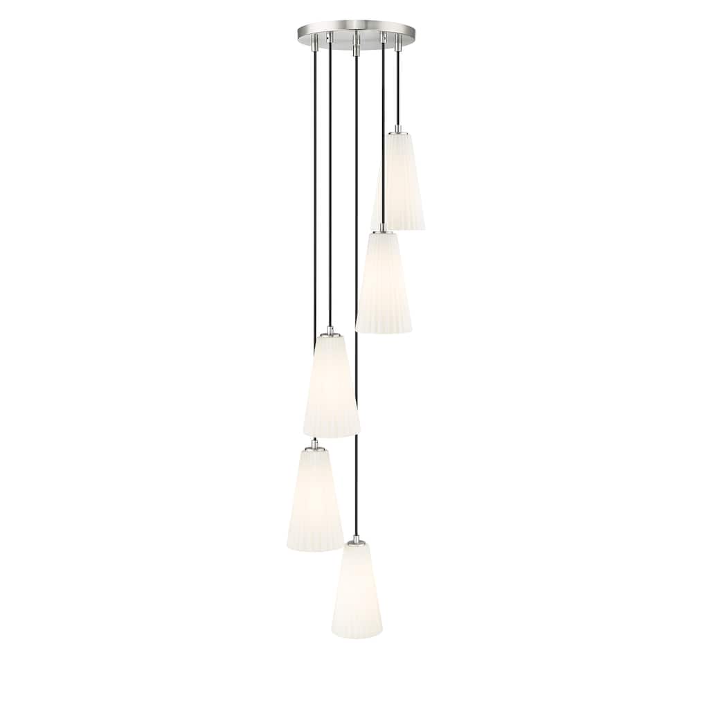 Farrell 5 Light Chandelier in Brushed Nickel