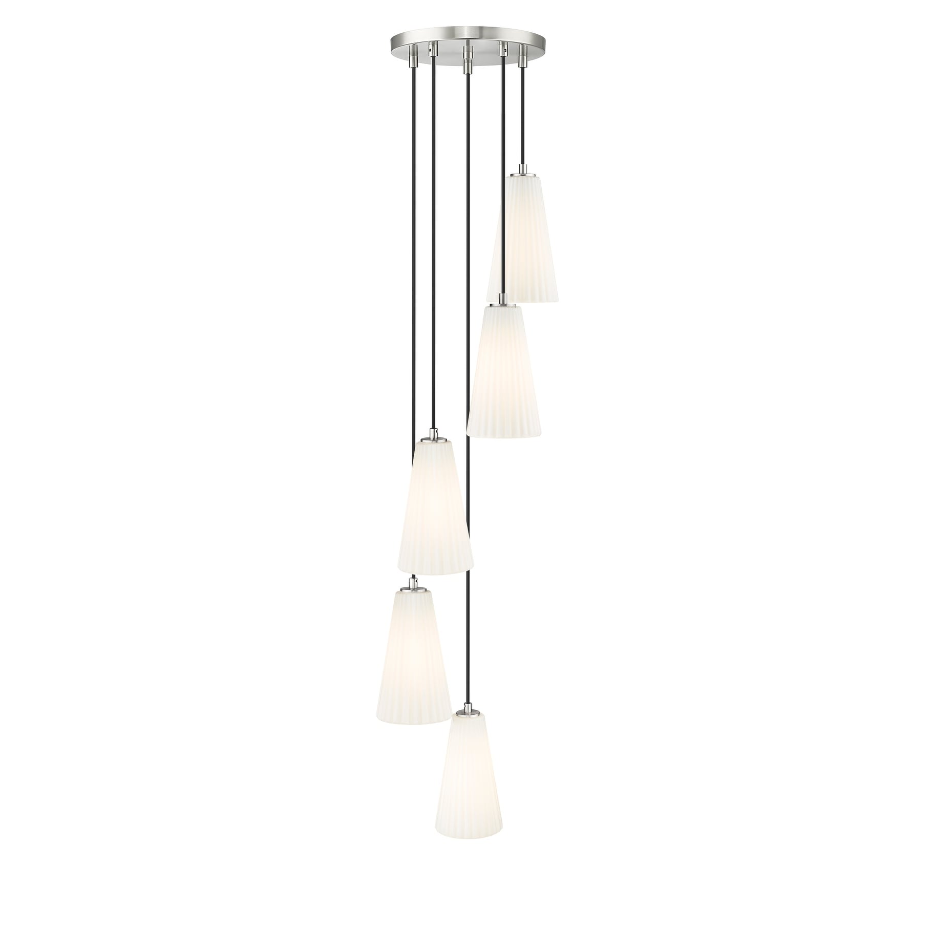 Farrell 5 Light Chandelier in Brushed Nickel