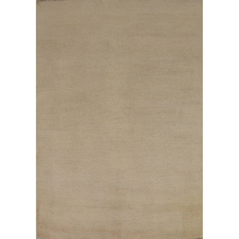 Gabbeh Modern Rug Hand-Knotted Contemporary Wool Carpet - 4'9"x 6'7"