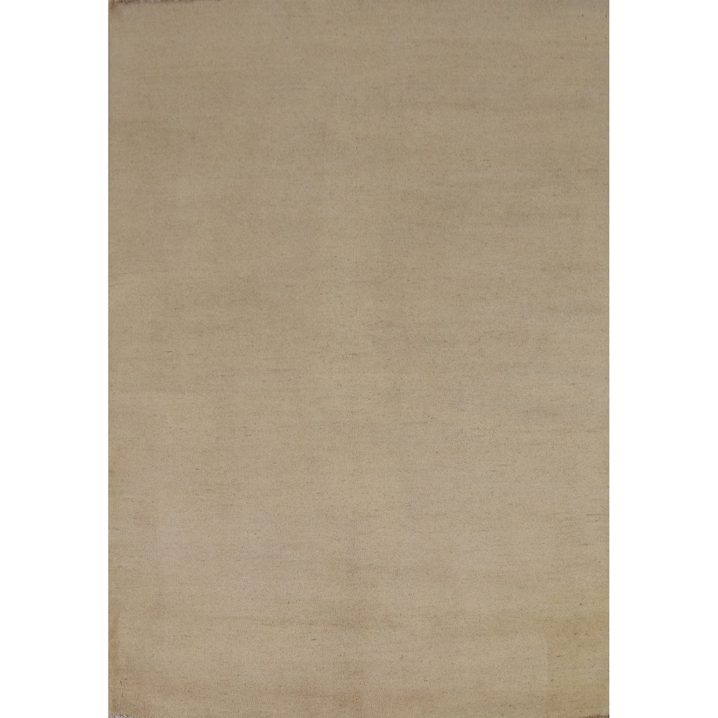 Gabbeh Modern Rug Hand-Knotted Contemporary Wool Carpet - 4'9"x 6'7"