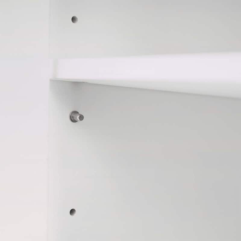 Tall Bathroom Cabinet with Drawer,Cabinets,Soft-Close Doors,Adjustable Shelves,Open Storage for Versatile Use