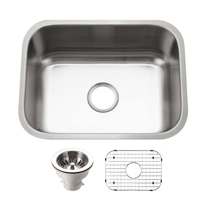 Houzer STS-1300-C Eston 23-1/4" Undermount Single Basin Stainless - Stainless Steel