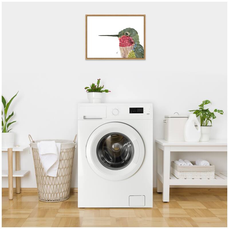 Kate and Laurel Hummingbird by Madeline Jeppesen Framed Canvas Wall Art Print