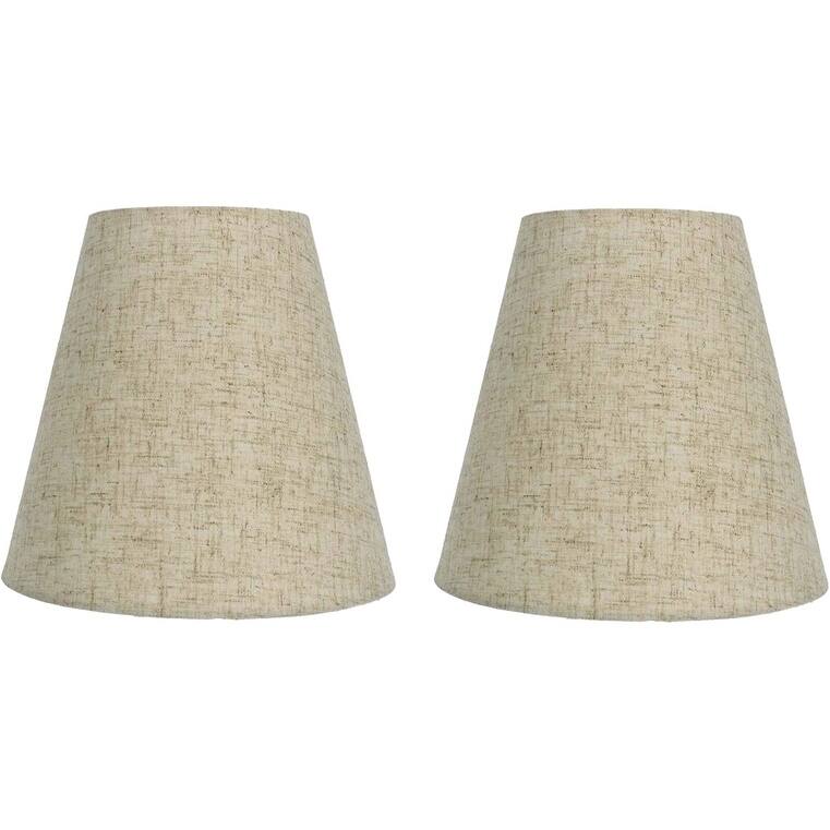 Many Selections Table Lamp Shade, 5 inch Top, 9 inch Bottom, 8.5 inch Slant - Set of 2 - Cottage