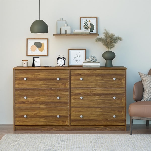 slide 2 of 28, Ameriwood Home Ellery 6 Drawer Wide Dresser