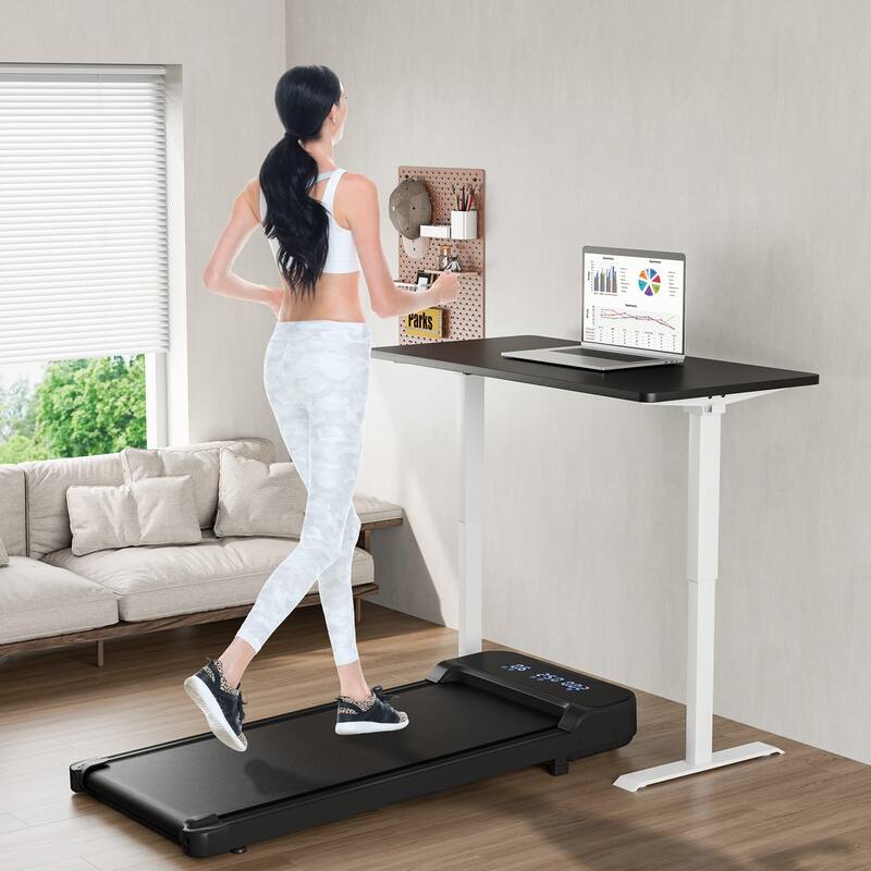 Walking Pad Desk Treadmill w/Remote Control Portable Treadmill