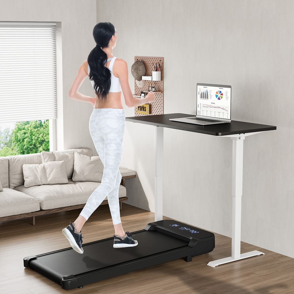 Walking Pad Desk Treadmill w/Remote Control Portable Treadmill