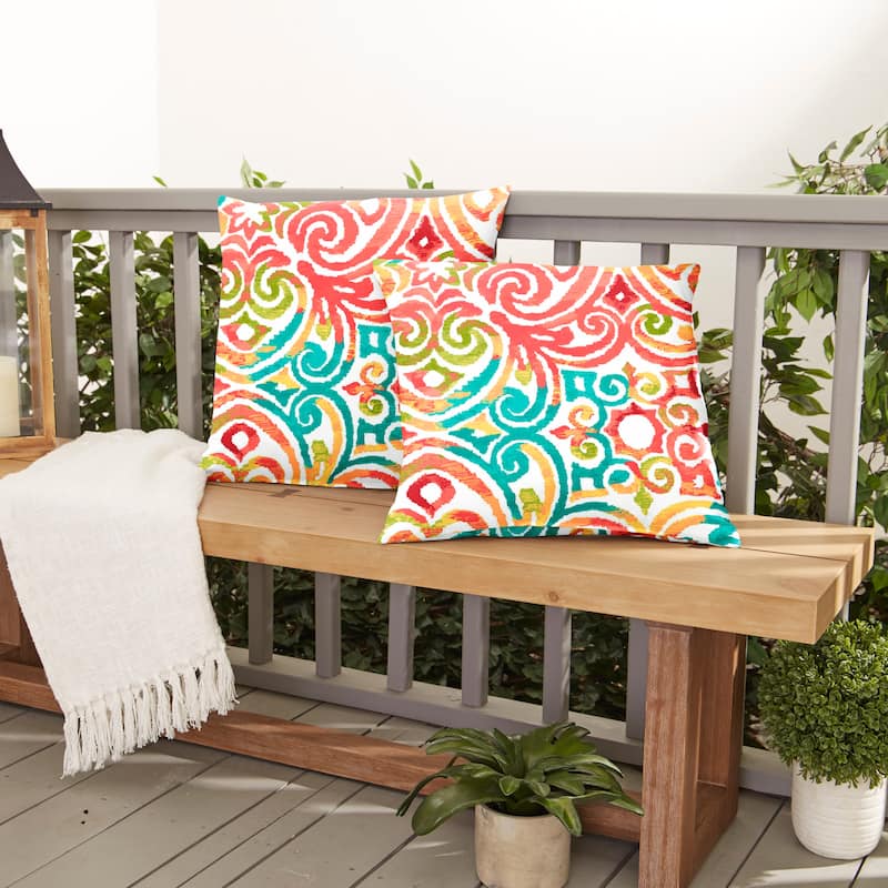 Multi Corded Indoor/ Outdoor Pillow Set (Set of 2) - 18 in x 18 in