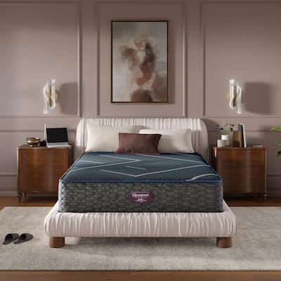 Beautyrest World Class Level Four Hybrid Firm Mattress - Dark Blue