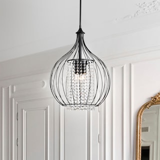 Kate Traditional Crystal Antique Chandelier Bronze and Black Finish