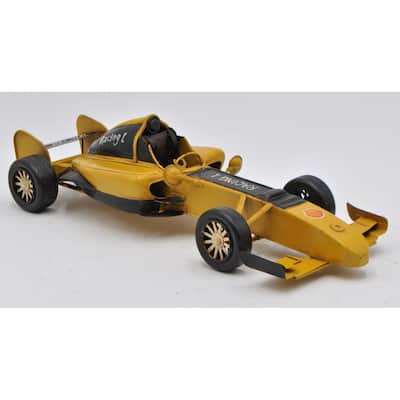 Vintage 2001 Ferrari F1 Yellow Car Racing 1 Car Automobile Masterpiece