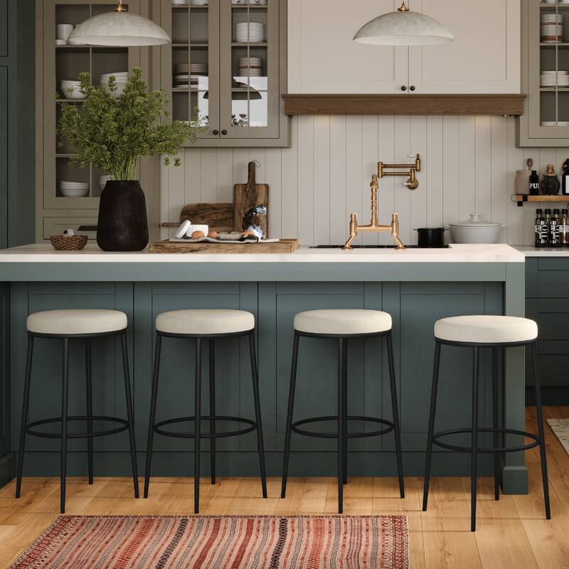 Maven Lane Stella Metal Kitchen Dining Stool
