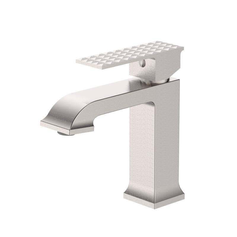 Ruvati Decora Single Handle Square Stacked Short Bathroom Faucet in Brushed Nickel - RVF5132BN - 7'6" x 9'6"