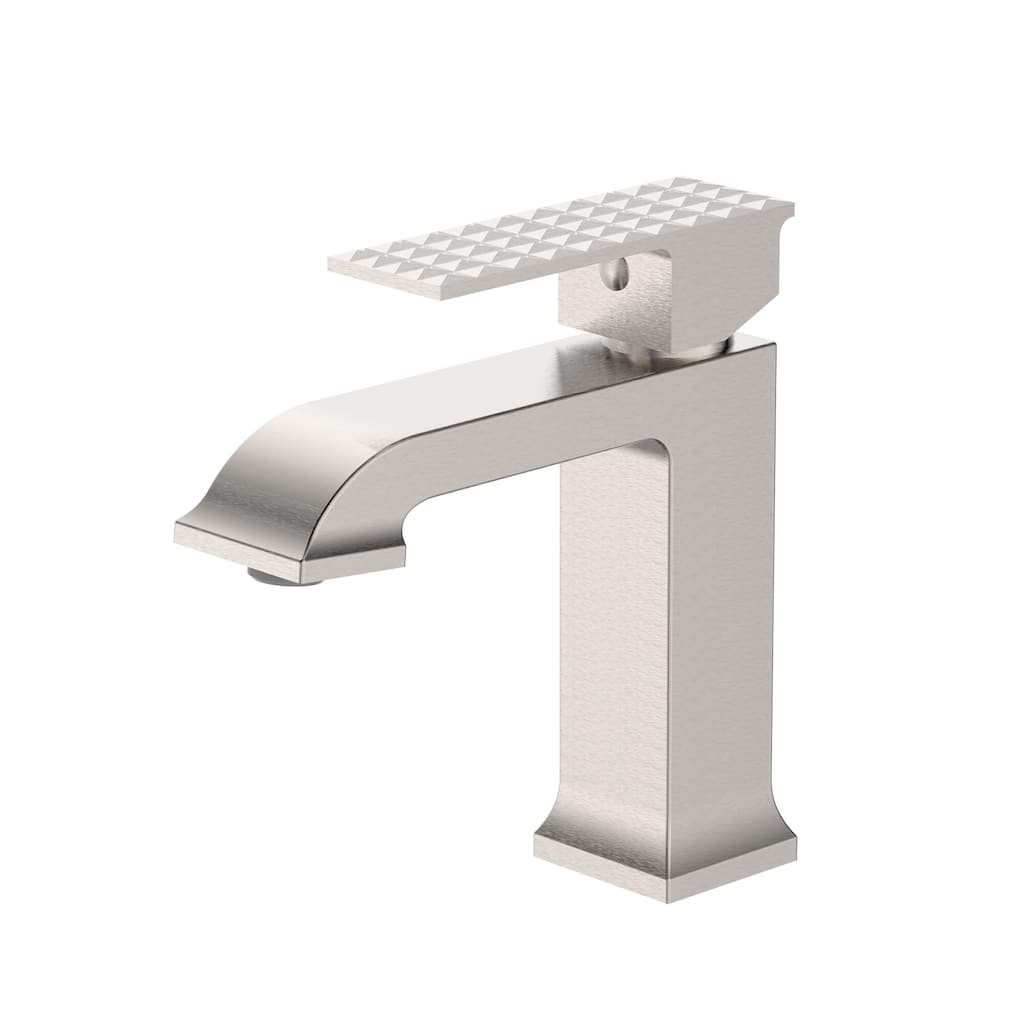 Ruvati Decora Single Handle Square Stacked Short Bathroom Faucet in Brushed Nickel - RVF5132BN - 7'6" x 9'6"