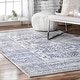 preview thumbnail 2 of 40, Nuloom Vintage Lorena Tribal Area Rug 10' x 14' - Light Blue