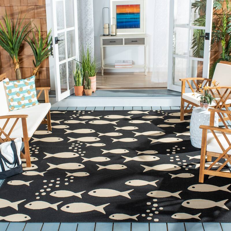 SAFAVIEH Courtyard Illa Indoor/ Outdoor Waterproof Patio Backyard Rug