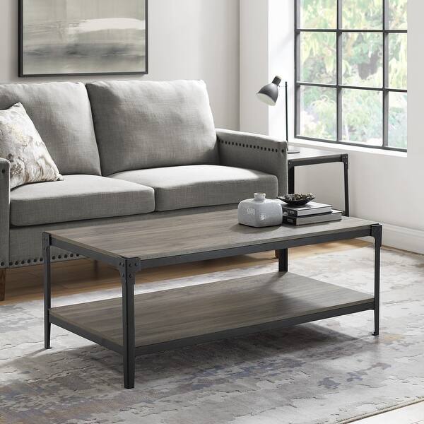 Shop Carbon Loft Witten 48 Inch Angle Iron Coffee Table On Sale