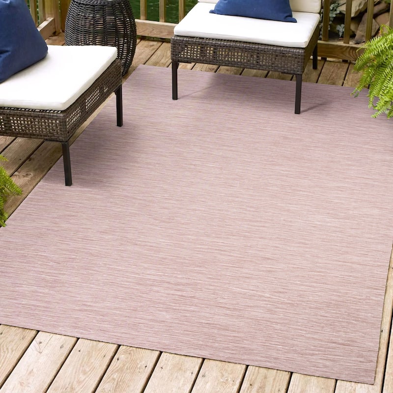 JONATHAN Y Bo Modern Flatweave Solid Area Rug