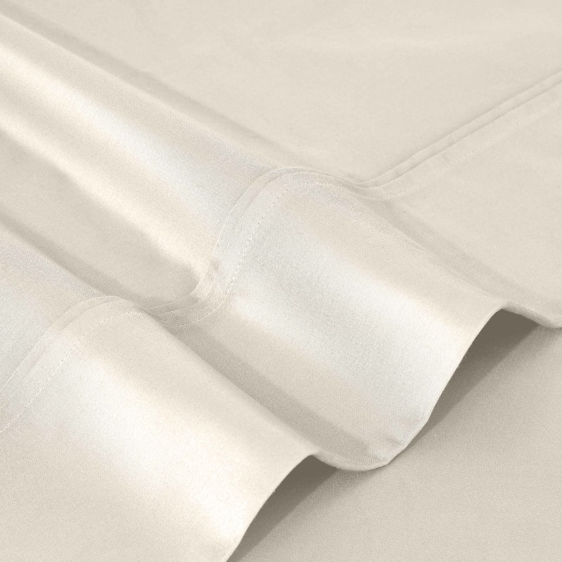 Blue Nile Mills 1200 Thread Count Egyptian Cotton Embroidered Deep Pocket Sheet Set