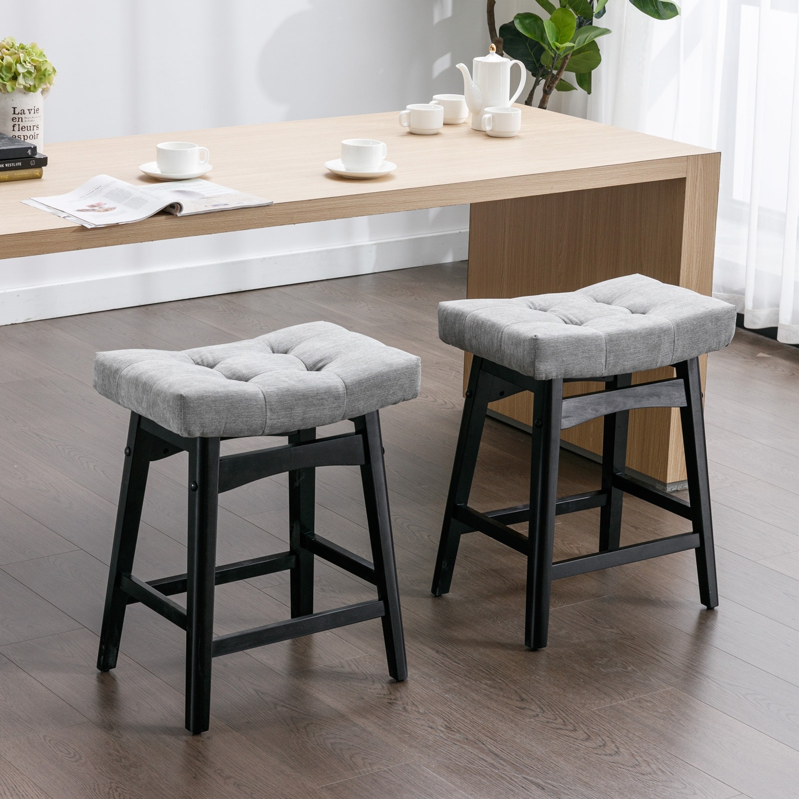 Farmhouse style counter height store bar stools