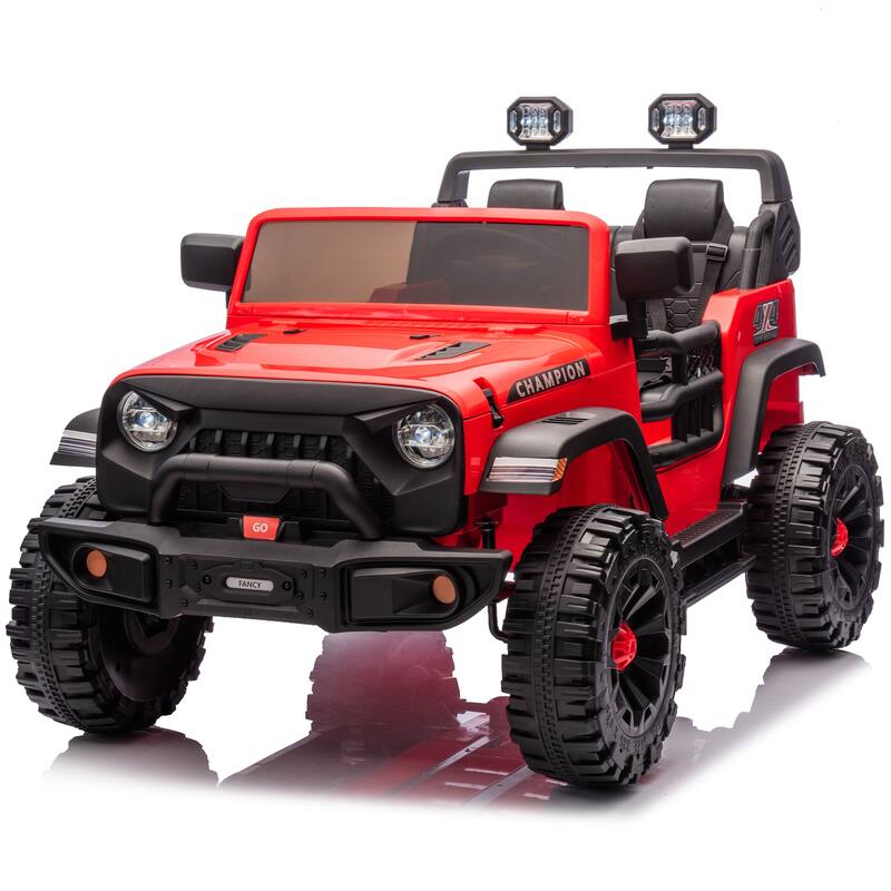 24V Two-Seater Kids Ride On Electric Car W/Parents Control,400w Motor,Provide A Speed Of 1.86-4.35mph For Kids Of 3+