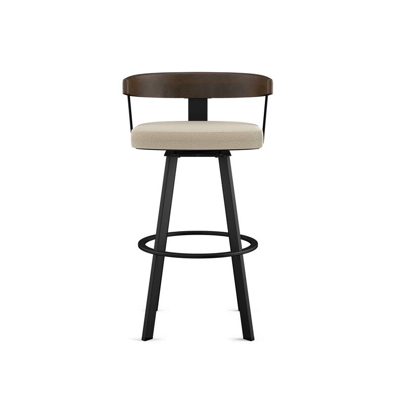 Amisco Lars Swivel Counter and Bar Stool