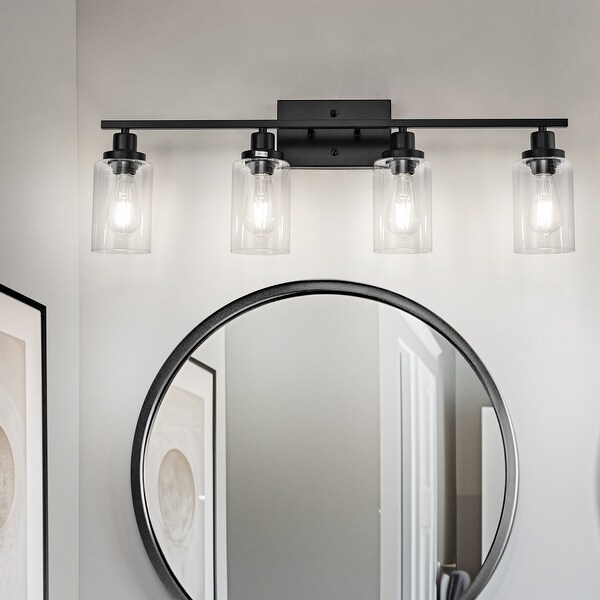 Wayfair vanity lights black best sale