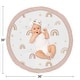 preview thumbnail 4 of 2, Boho Rainbow Girl Baby Tummy Time Playmat - Blush Pink Dusty Rose Gold Yellow Mauve Taupe Beige Tan Bohemian Stars Sun Celestial
