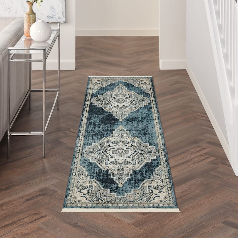 Nourison Geneva Traditional Bordered Area Rug.