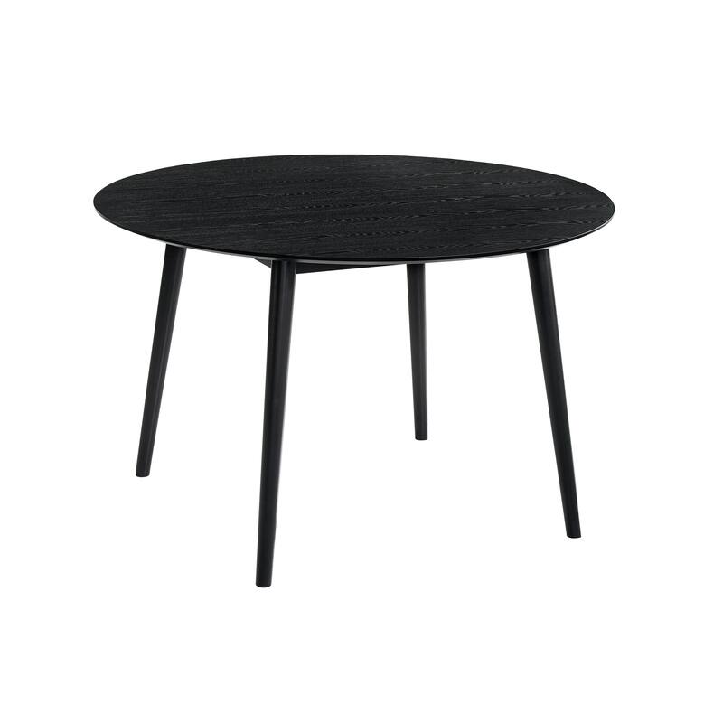 Arcadia and Renzo 48" Round Wood 5 Piece Dining Set