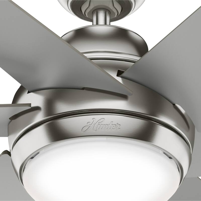 Hunter 52" Sotto Ceiling Fan with Integrated LED Light and Handheld Remote
