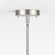 preview thumbnail 12 of 71, 3-Light 20"W Drum Fabric Semi Flush Mount Pendant Chandelier