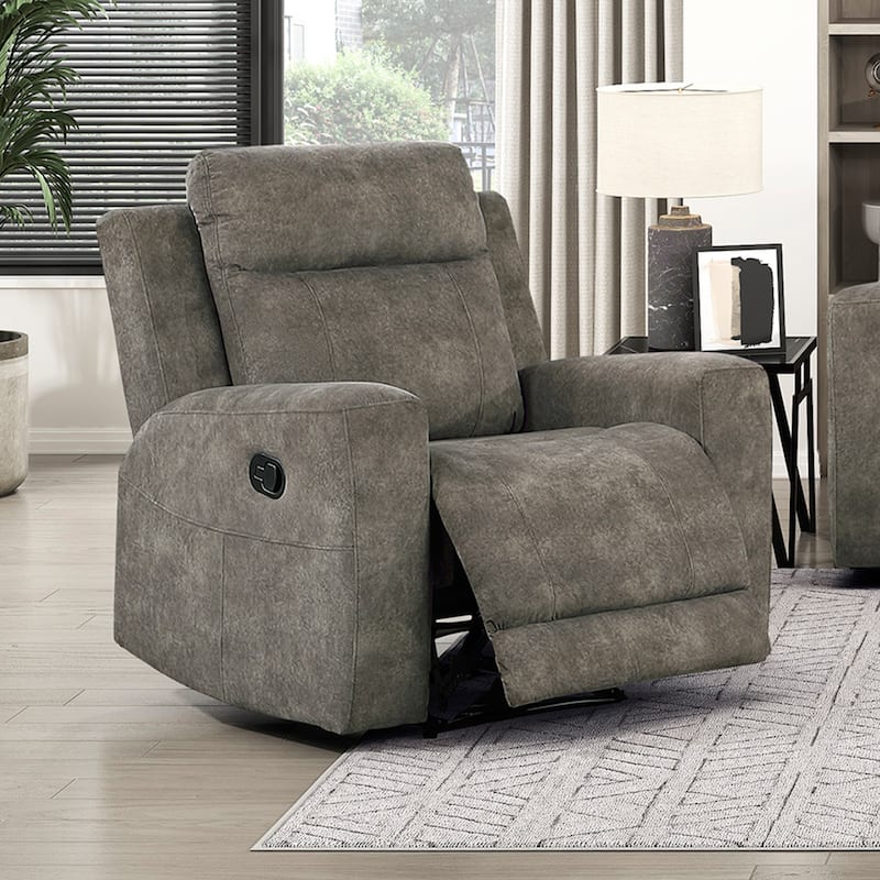 Liriope 36" Microfiber Manual Recliner - Tab Pull Reclining Motion