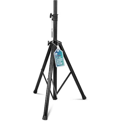 Tripod Speaker Stand - Universal and Telescopic Adjustable, Non-Slip Fleet, On-Stage and Studio-Quality Tripod Speaker Stand