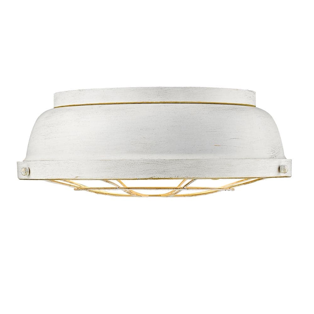 Bartlett French White Steel Flush Mount Light