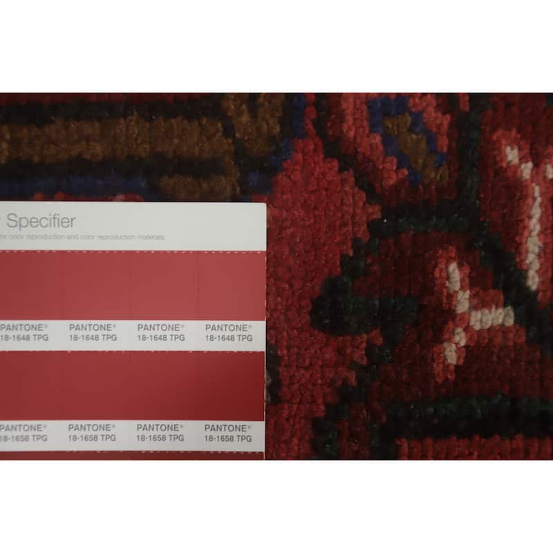 Hand Knotted Oriental 100% Wool Carpet Traditional Medallion Red Heriz Area Rug - 11' 5'' X 8' 3''