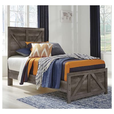 Wynnlow Twin Crossbuck Panel Bed