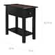 Copper Grove Ballingall Black Side Table with Charging Station