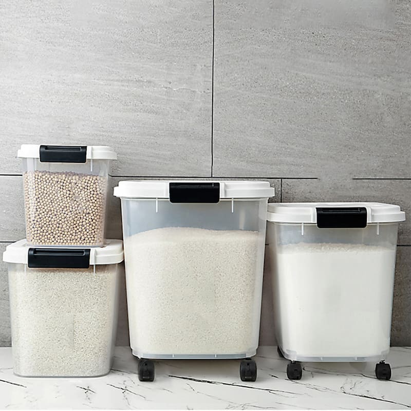 HANAMYA Rice Storage Container with Measuring Cup