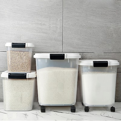HANAMYA Rice Storage Container with Measuring Cup