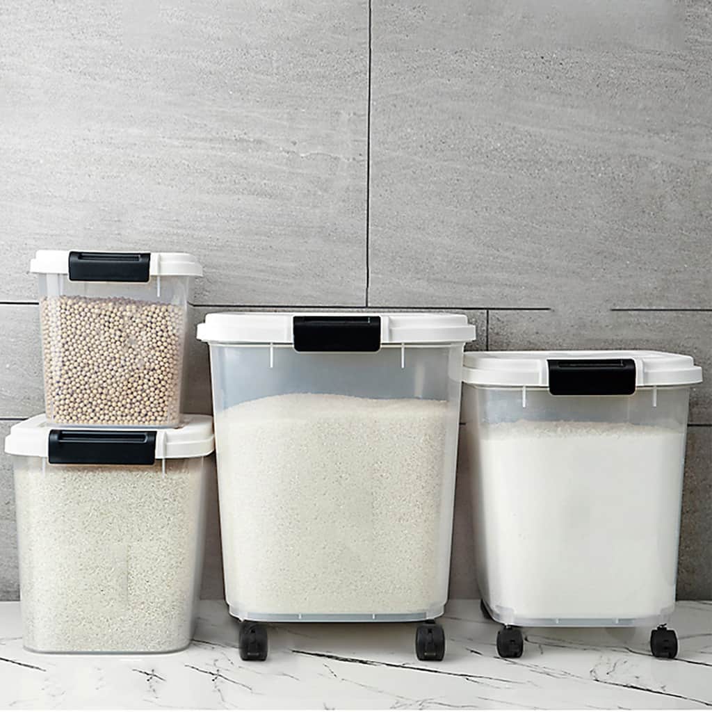 HANAMYA Rice Storage Container with Measuring Cup