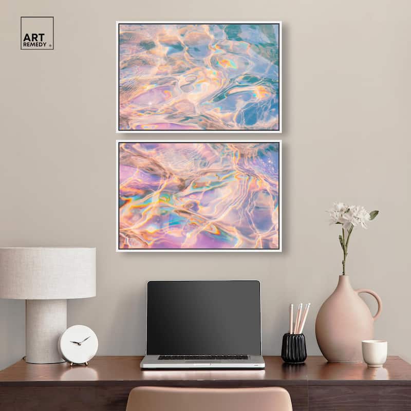 Metallic Drift II Canvas Set of 2 by Art Remedy