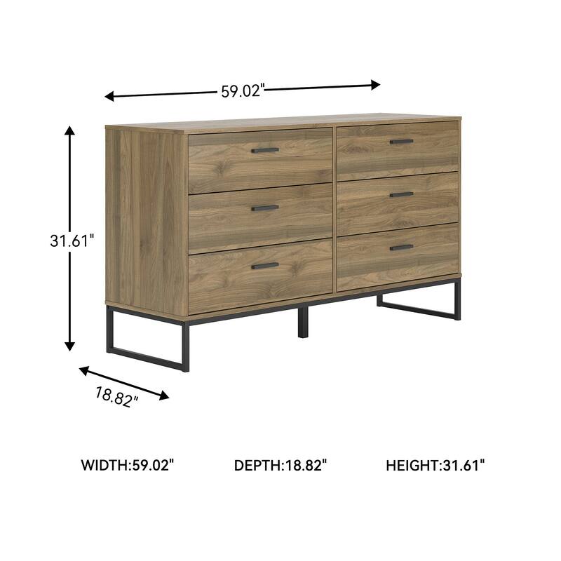 Signature Design by Ashley Deanlow Brown Platform Panel Bed
