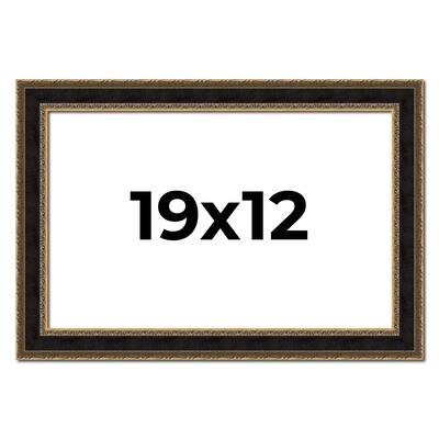 19x12 Frame Gold Antique Vintage Sold Wood Picture Frame | 1.75 Inch