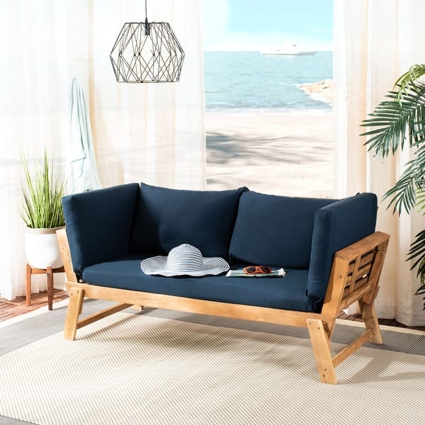 slide 2 of 12, SAFAVIEH Outdoor Living Tandra Contemporary Daybed N/A