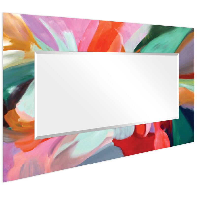 Abstract Rectangular Beveled Wall Mirror, Leaner,Large Mirror, Bathroom Mirror,Cheval Mirror,Ready to Hang