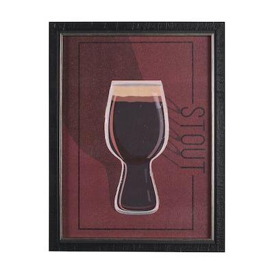 Beer Poster Stout Framed Art Print