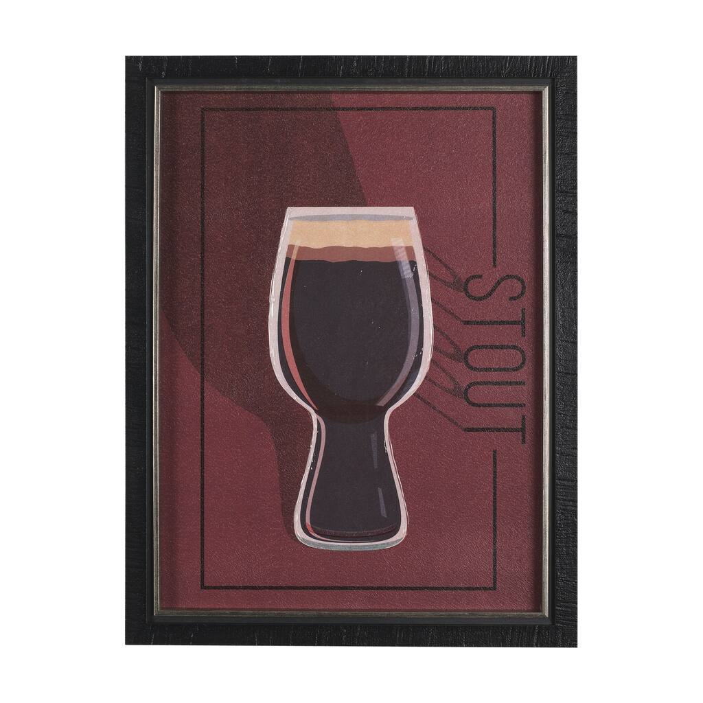 Beer Poster Stout Framed Art Print